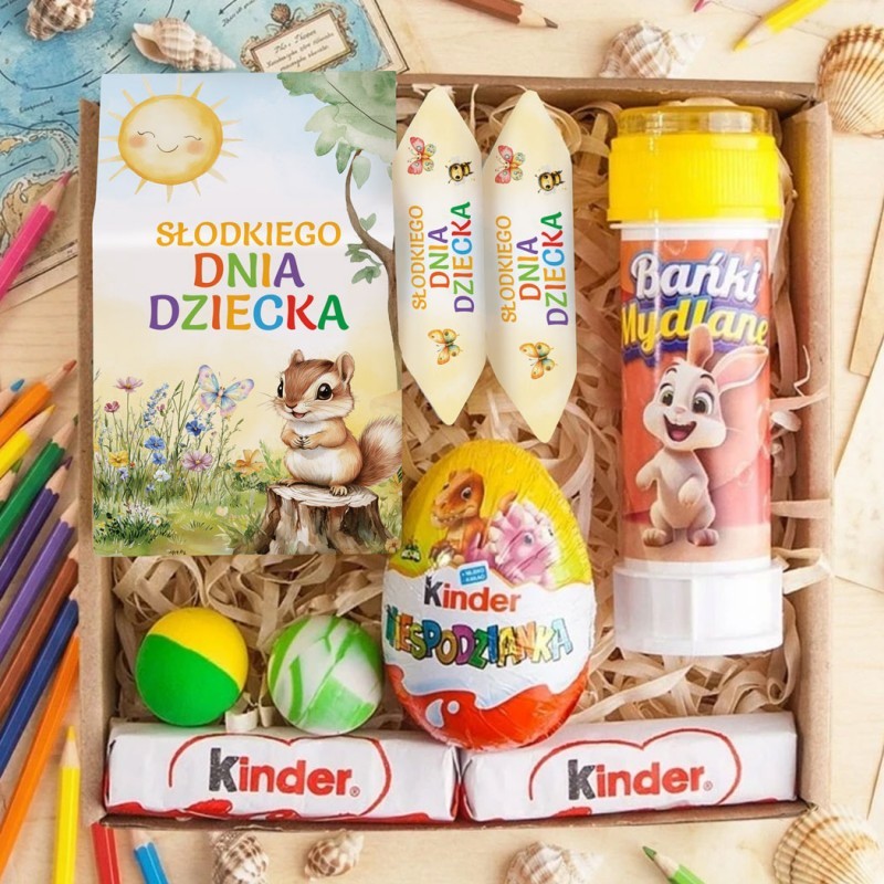 Box prezentowy na Dzień Dziecka z bańkami mydlanymi